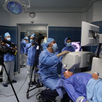 بیمارستان و مراکز فوق تخصصی چشم پزشکی نور مجهز به دوربین های تحت شبکه ژئوویژن